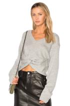 Deep V Twist Sweater