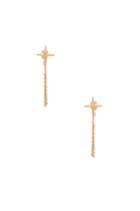 The Cross Stud Chain Earring