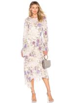 Mona Dress In Cream Lilac Floral