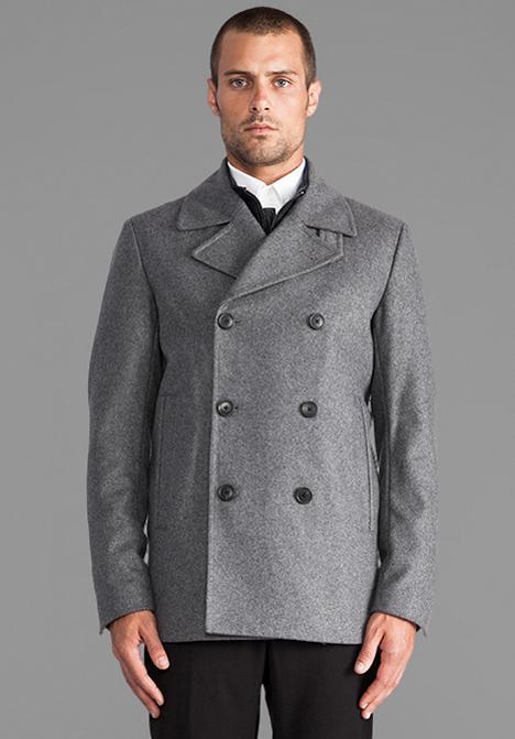 Theory Tanker Coat In Gray