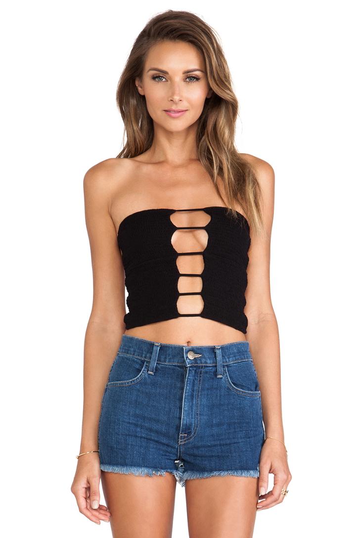 Shell Strapless Tube Top