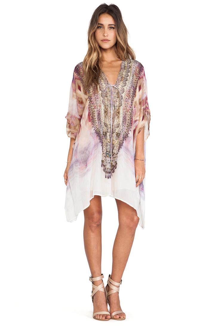 Short Lace Up Caftan