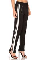 Zippered Pant With Side Stripes
