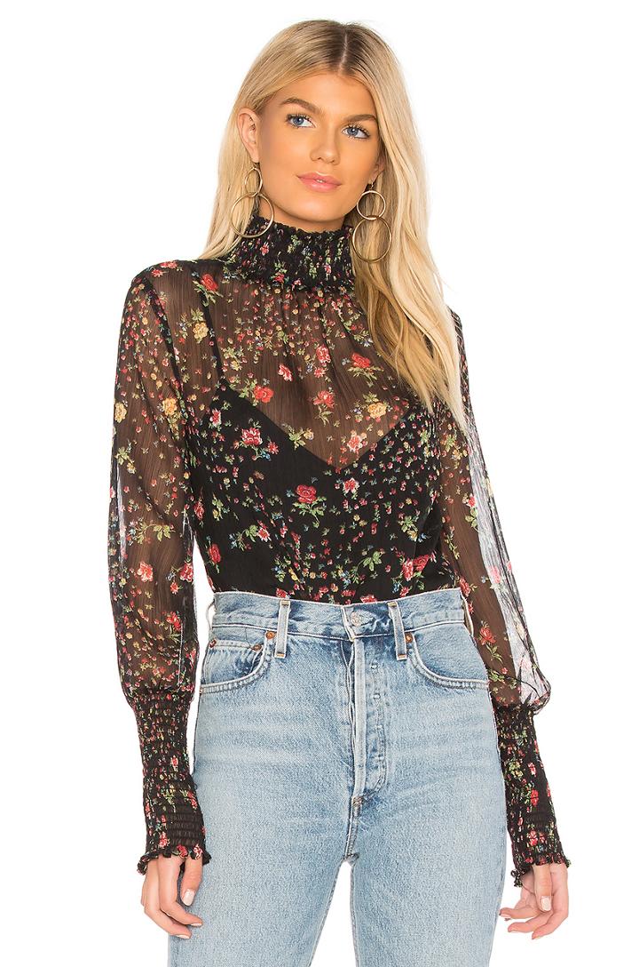 Misha Floral Printed Blouse