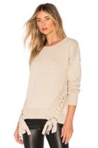 Cashmere Lace Up Sweater