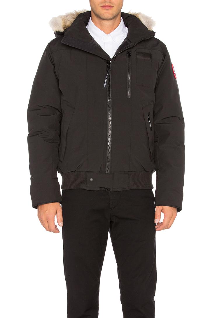 Borden Coyote Fur Trim Bomber