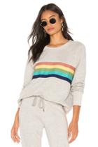 Rainbow Stripes Raglan Pullover