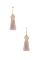 Stone Huggies With Tassels