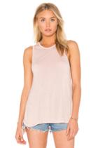 Silk Rib Jersey Side Slit Sheath Tank