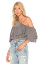 One Shoulder Ruffle Tee