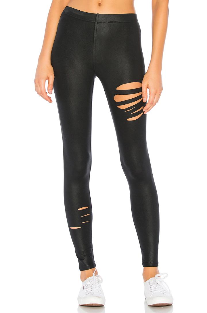 Coated Ripped Legging