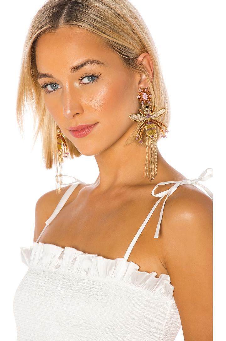 Bee Chain Earrings