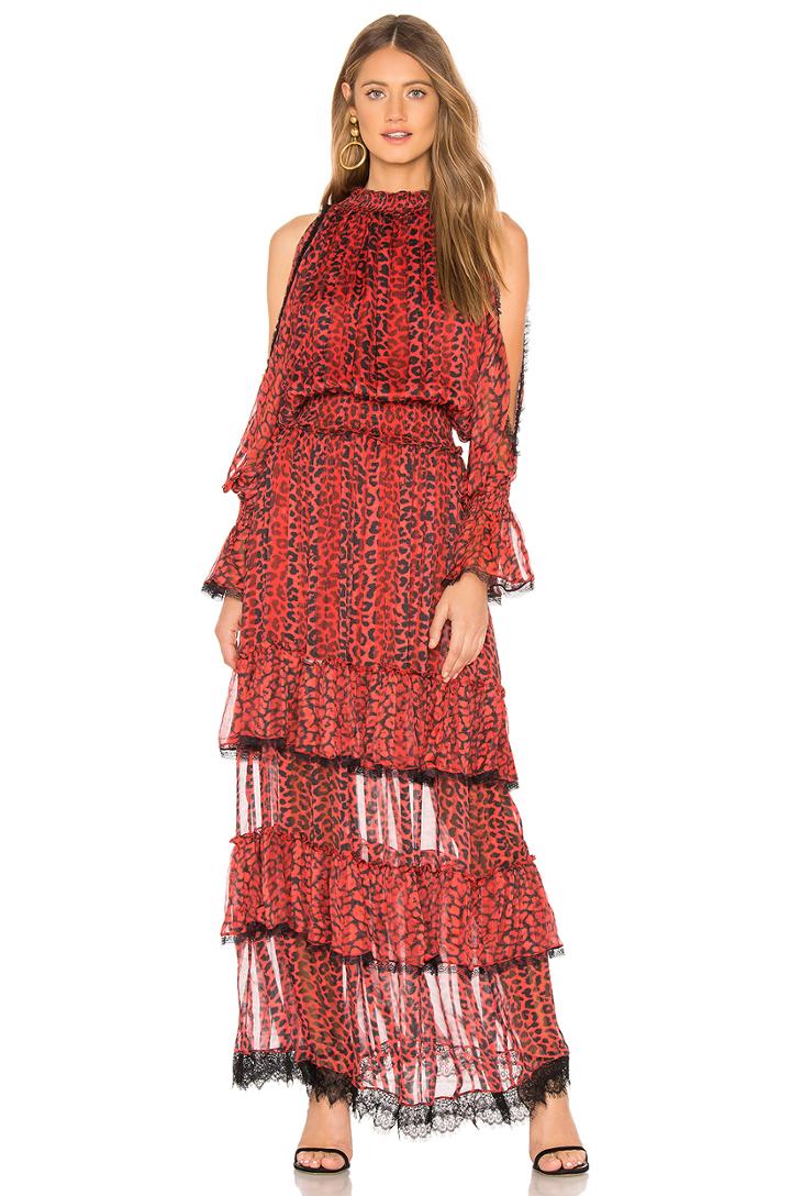 Cold Shoulder Long Dress