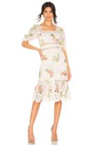 Lottie Dress In White Multi