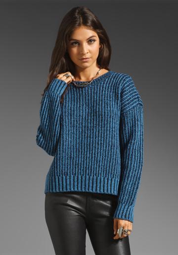 Kai-aakmann Ribbed Sweater In Blue