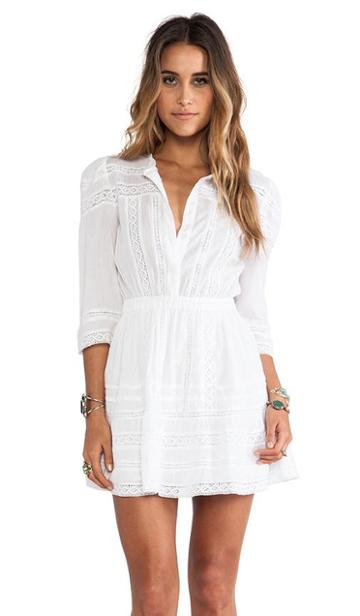 Tularosa Payton Dress In White