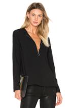 Half Zip Hi-low Top