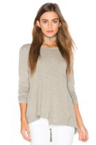Slub Layered Open Back Tee