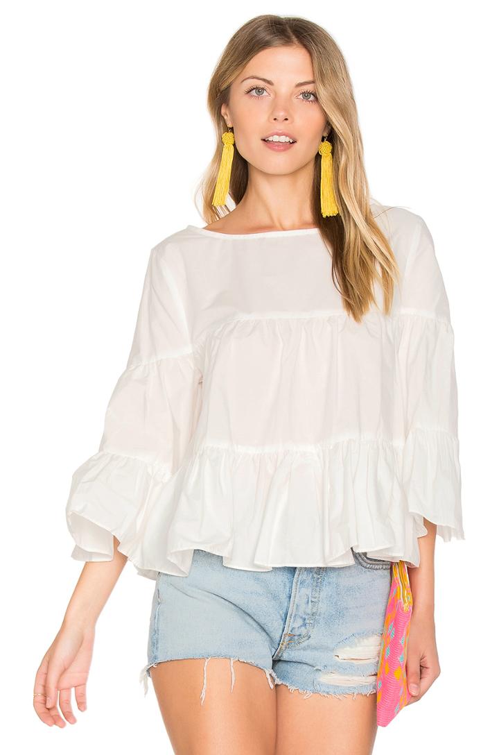 Palm Beach Ruffle Top