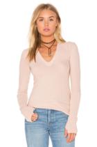 Cashmere Jersey Cuffed Top