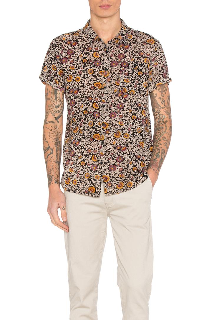 Black Floral Shirt