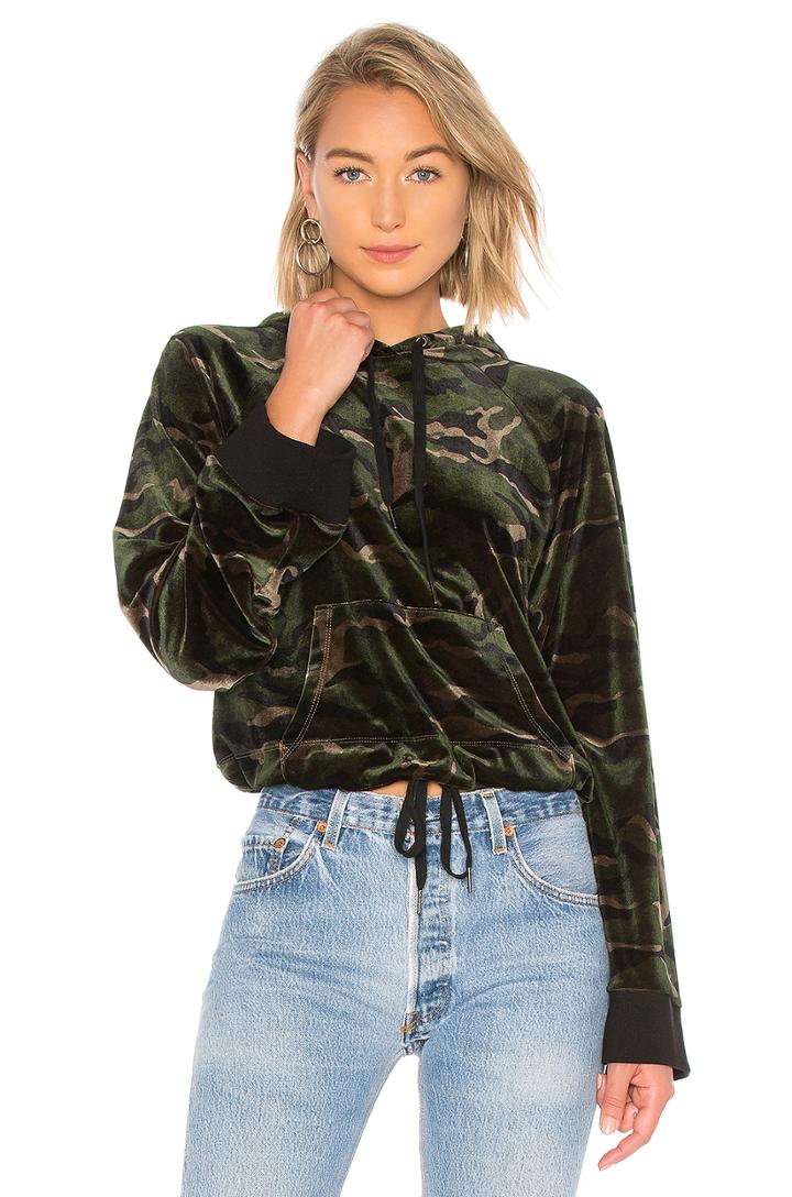 Velvet Crop Hoodie