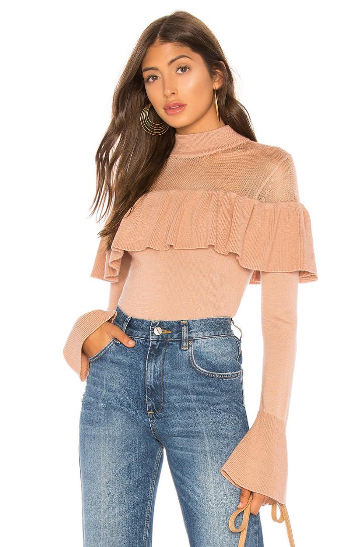 Alexa Ruffle Sweater