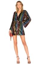 Twist Front Dress With Kimono Sleeve