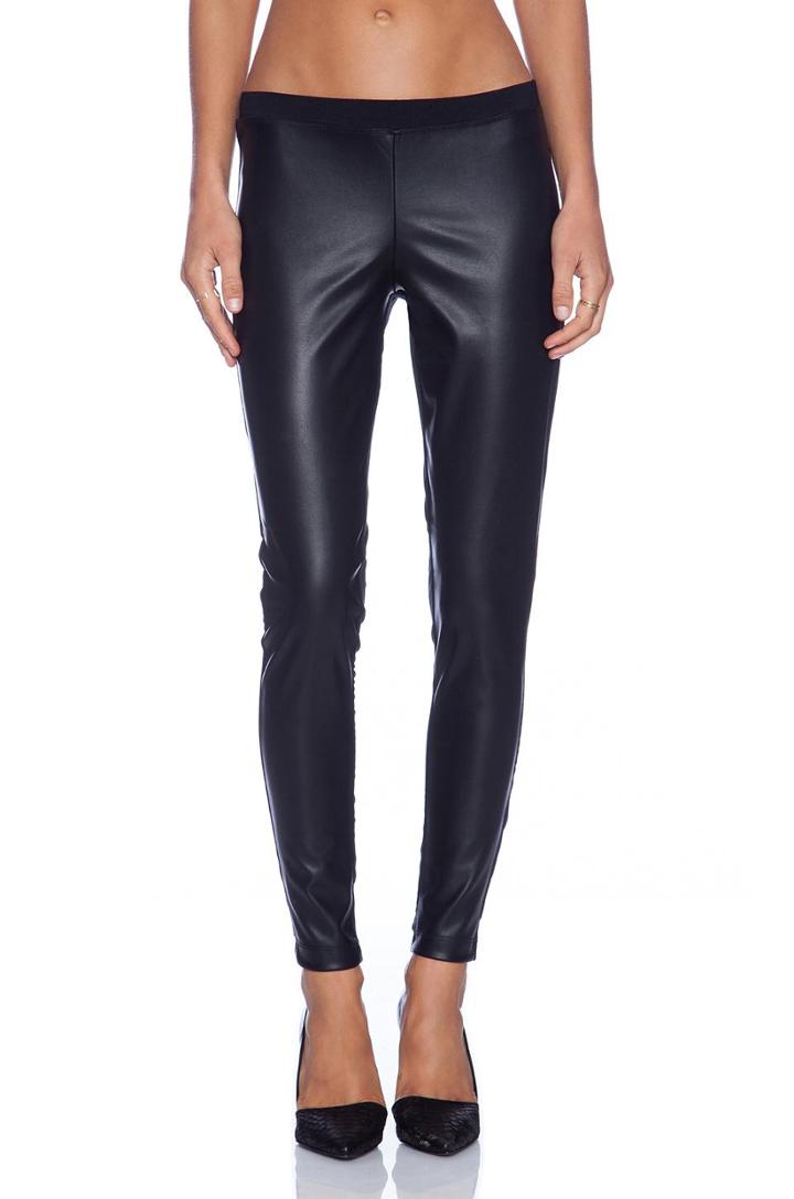 Spandex Faux Leather Legging