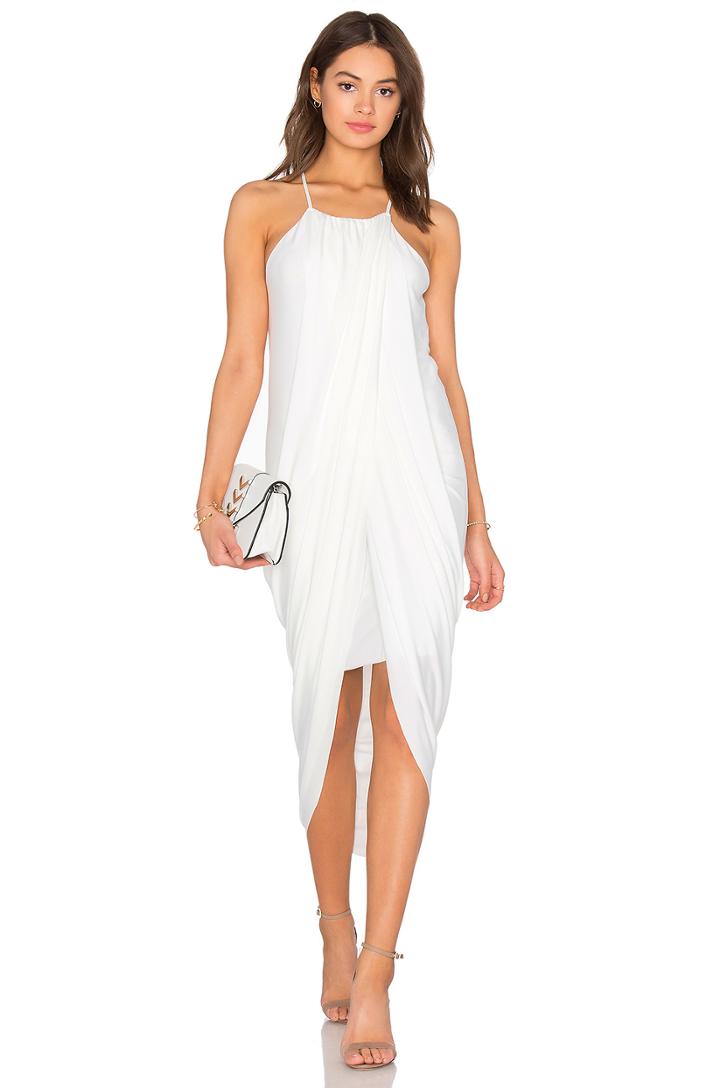 Black Luxe Liquid Jersey Tank Dress