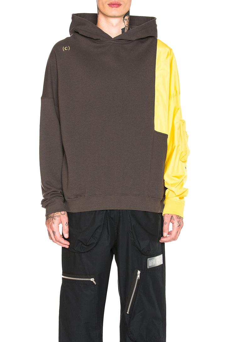 Reconstructed Sleeve Hoodie