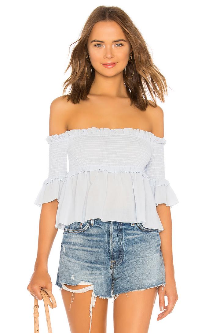 Dolly Off Shoulder Smocked Top