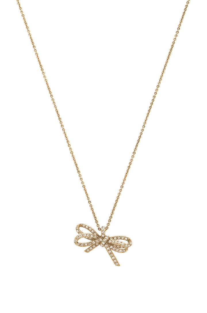 Pave Twisted Bow Pendant