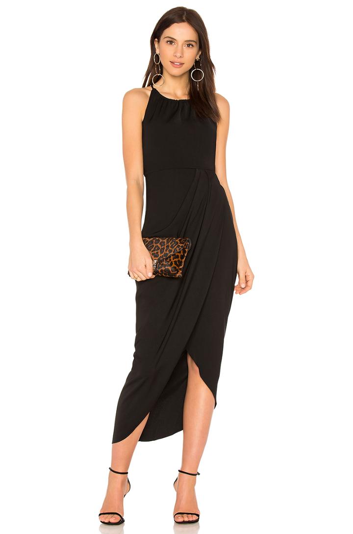 High Neck Ruched Dress
