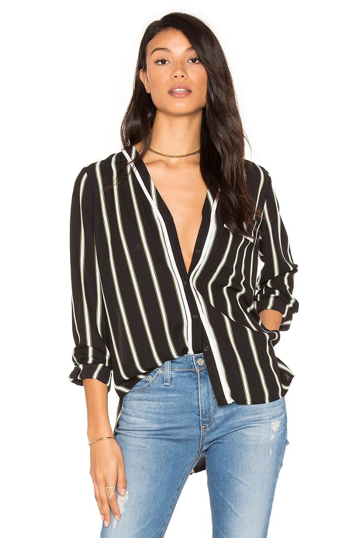 High-low Pocket Blouse
