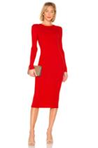 Rib Keyhole Midi Dress