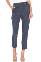 Wrap Front Trouser In Navy