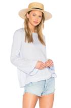 Bell Sleeve Tie Back Top