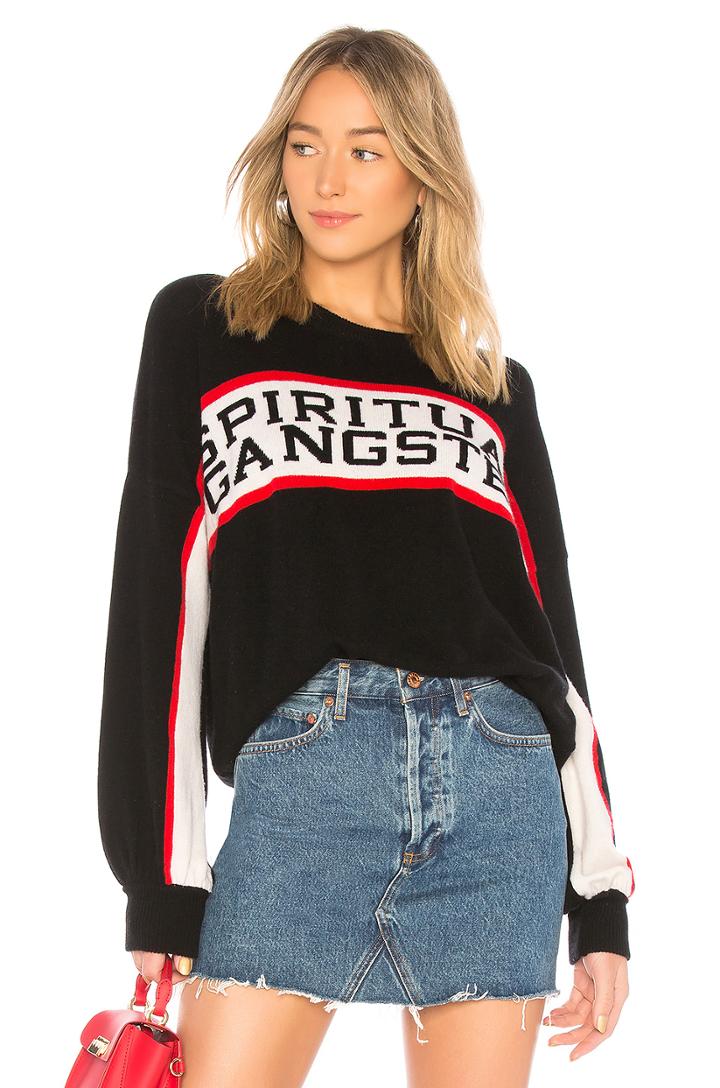 Sg Cashmere Blend Varsity Sweater
