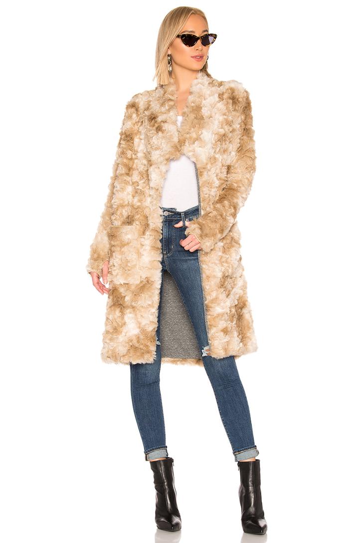 Toni Faux Fur Long Coat
