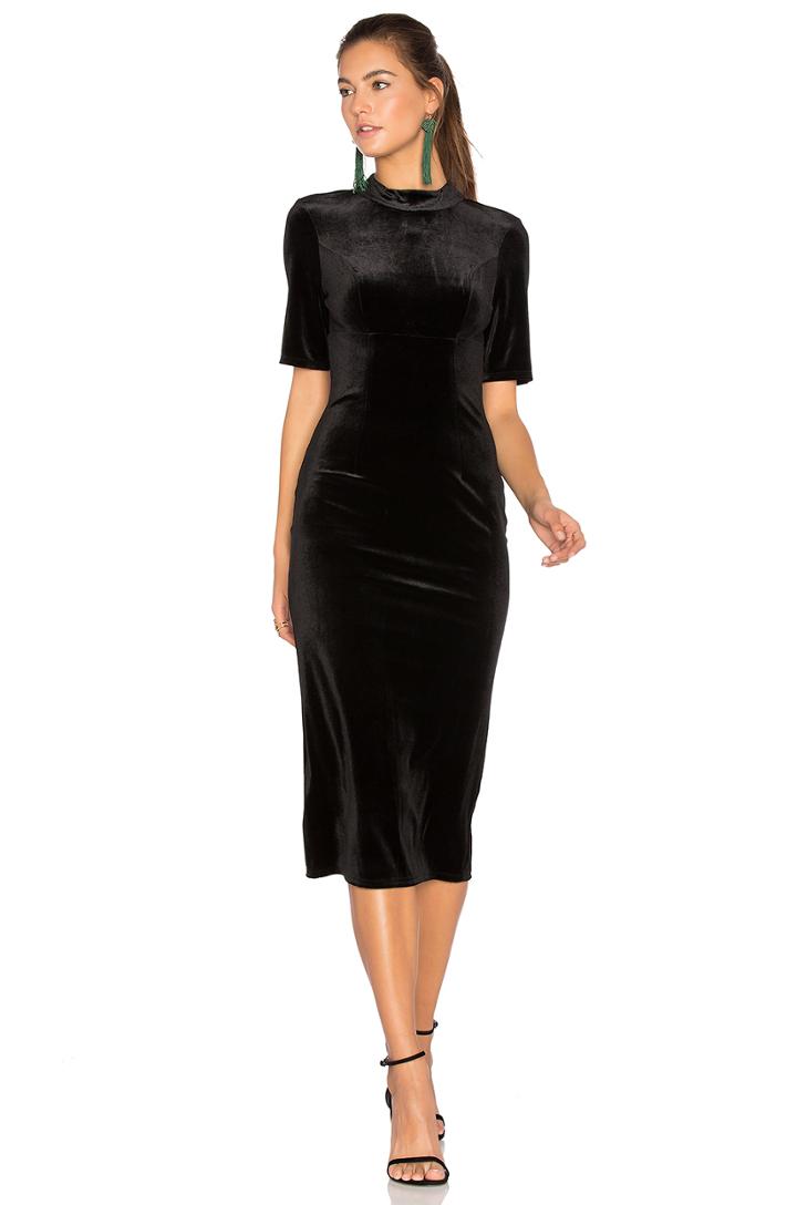 Velvet Midi Dress