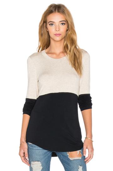 Long Sleeve Colorblock Tee