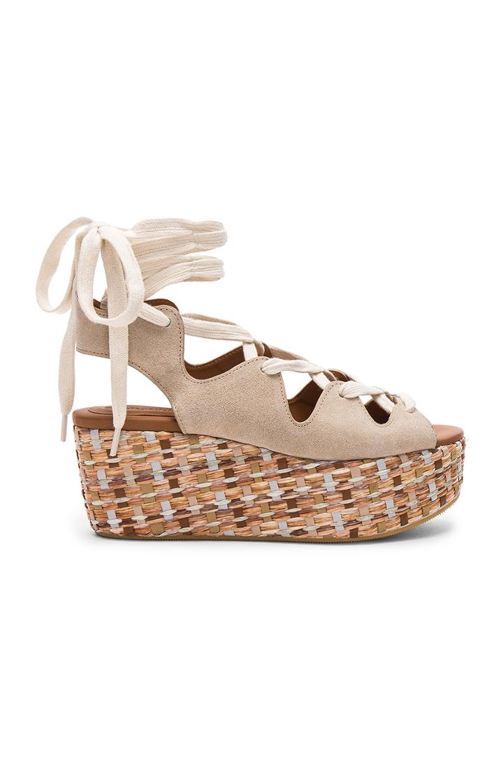 Lace Up Platform Sandal