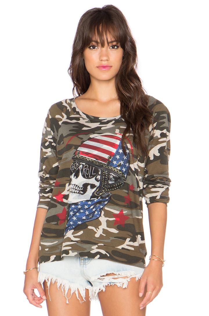 Brenna Color Skull Helmet Sweatshirt