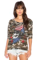 Brenna Color Skull Helmet Sweatshirt