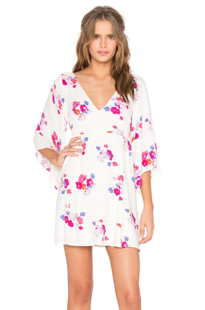 Falling Blooms Smocked Dress