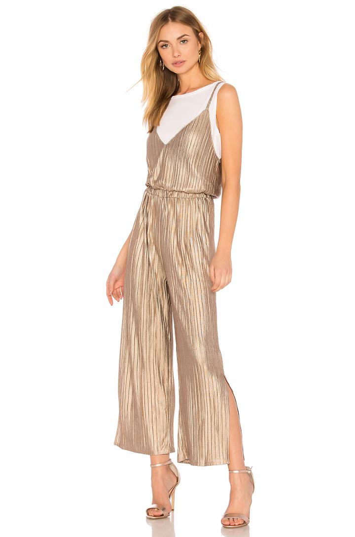 Metallic Crinkle Jumpsuit