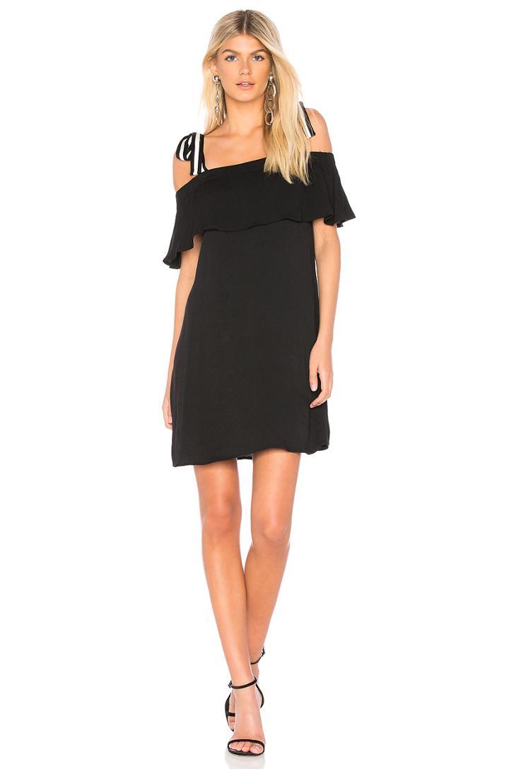 Black Tie Shoulder Dress