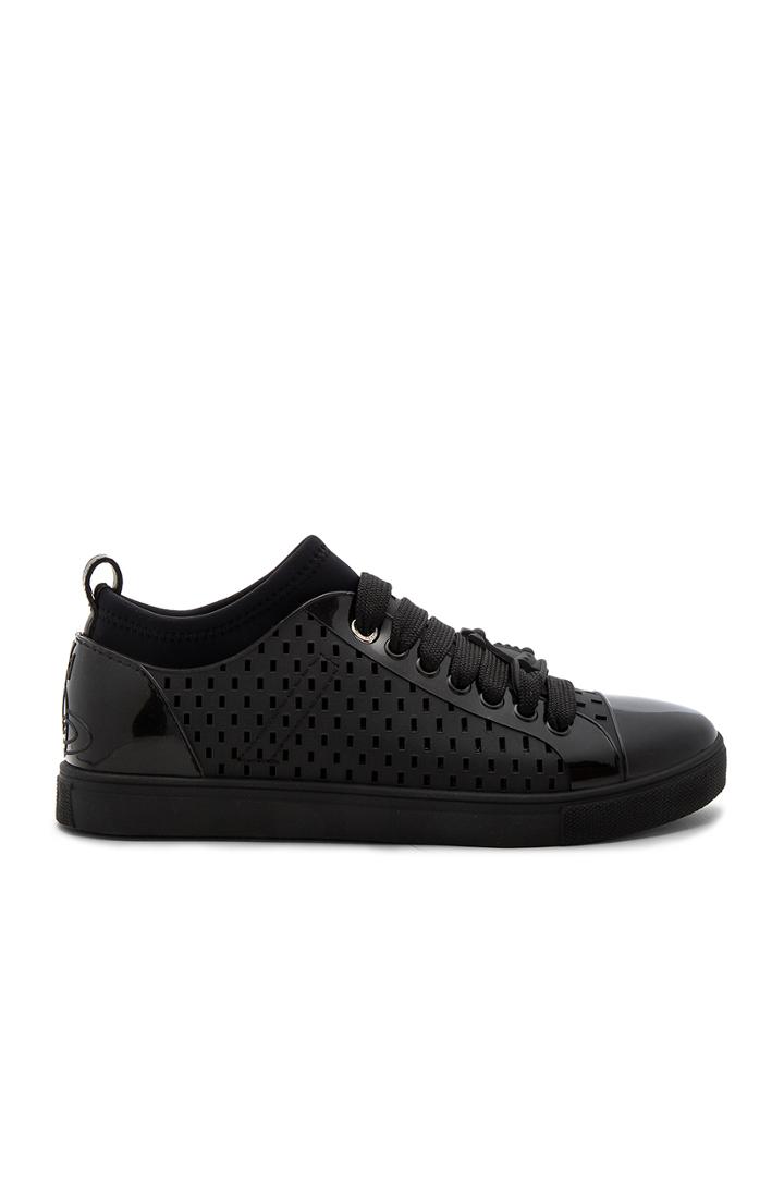 Orb Enameled Sneakers