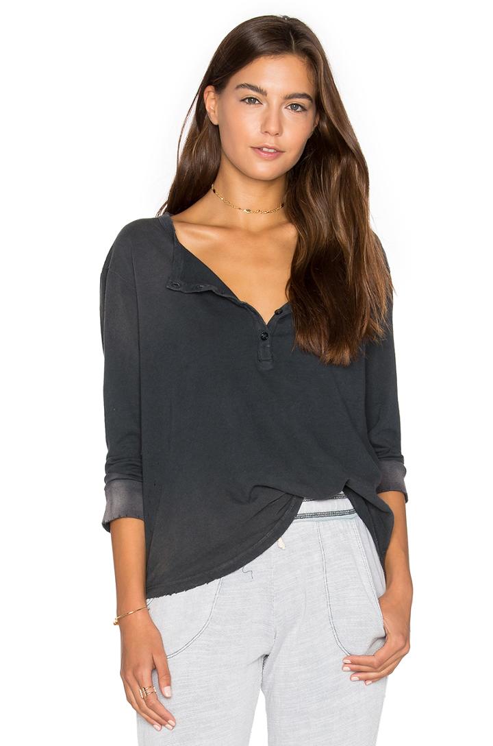Distressed Jersey Henley